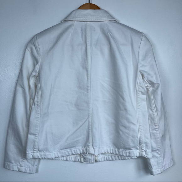 New J.Crew Size 00 Denim blazer-jacket Women’s in white - Picture 8 of 14